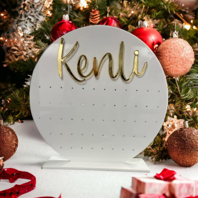 Personalized Acrylic Earring Holder