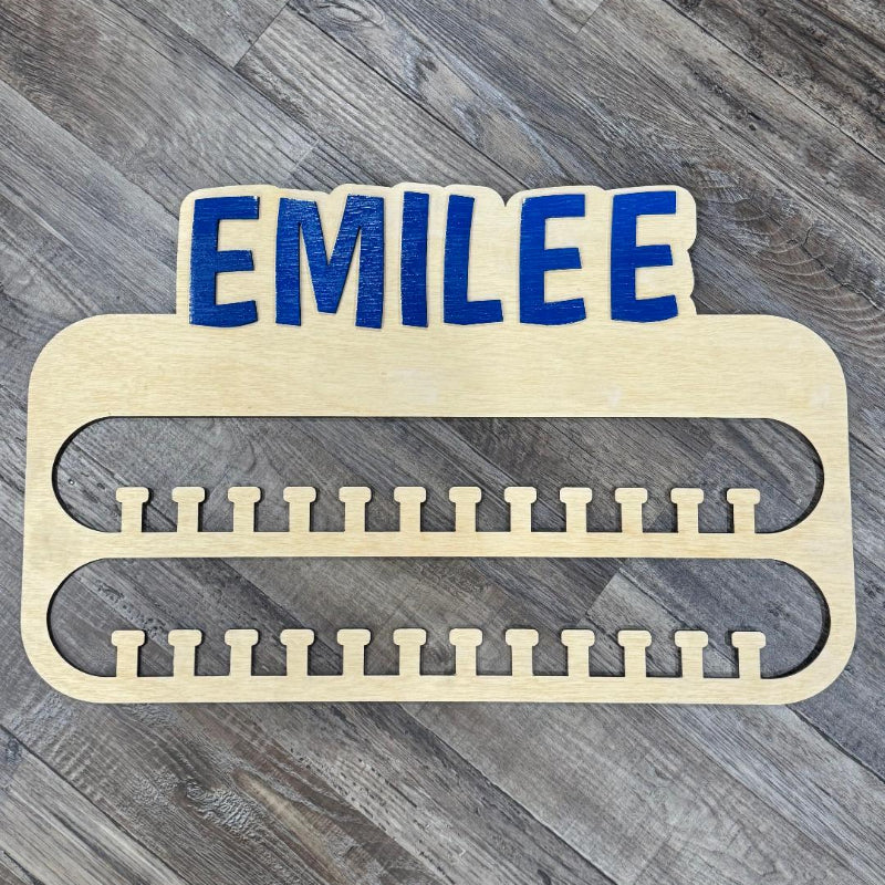 Personalized Wooden Medal Holder