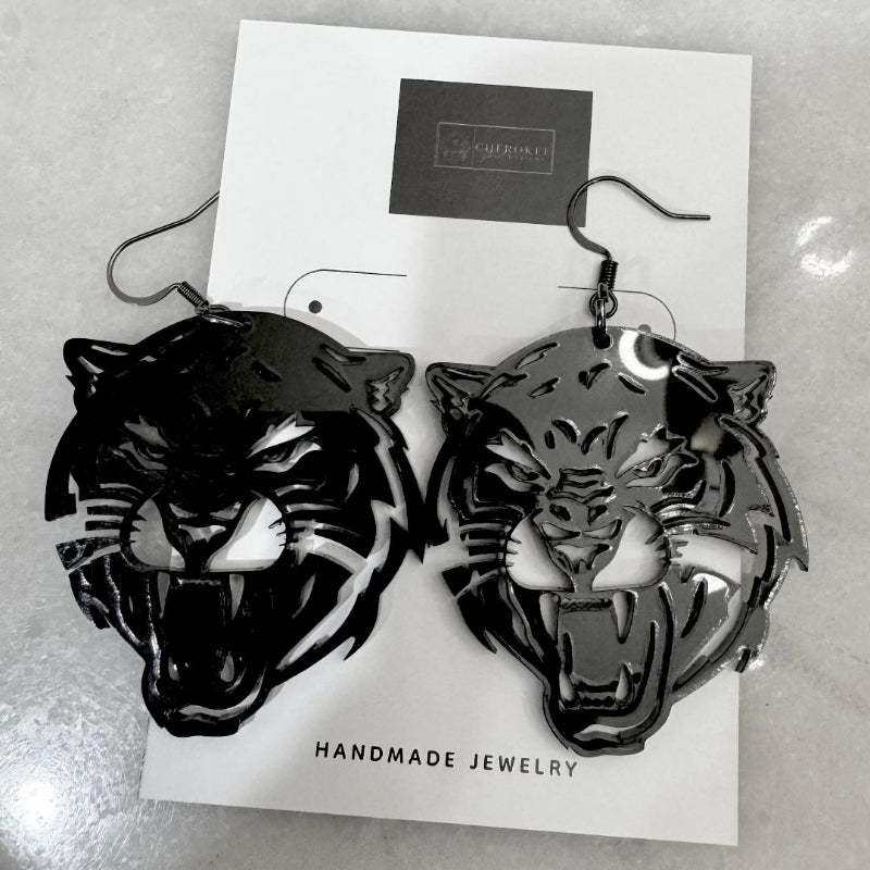 Panther Acrylic Earrings