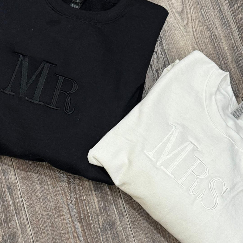 Mr. and Mrs. Monochromatic Sweatshirt
