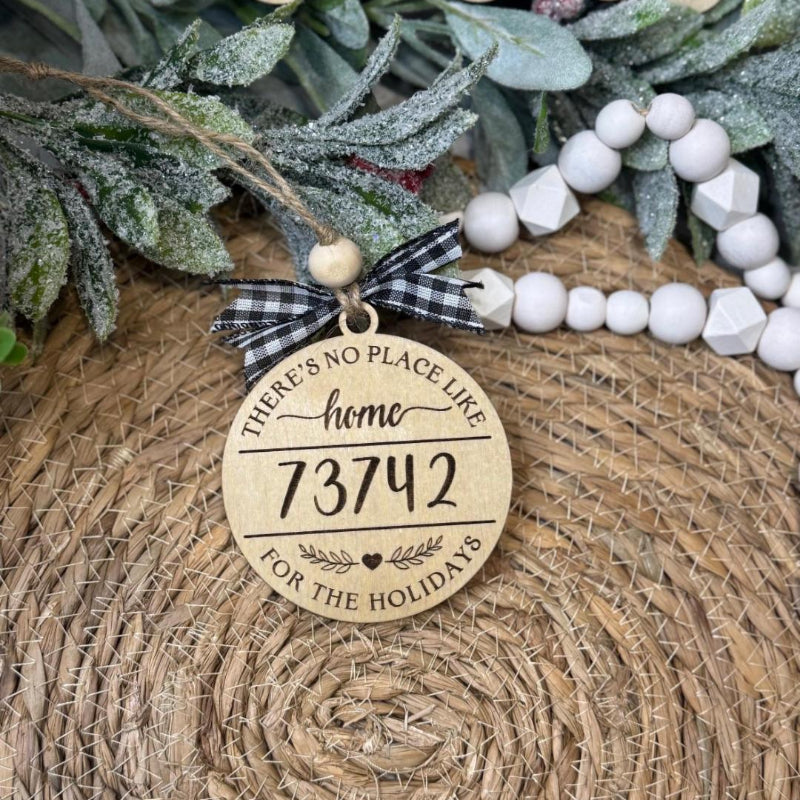 No Place Like Home Zip Code Ornament